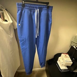 Figs High Waisted Zamora Jogger Scrubs Petite Medium Royal Blue